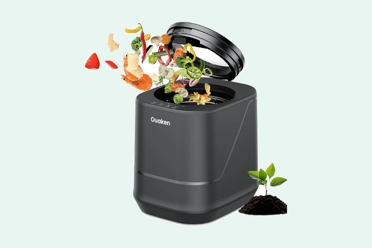 Composteur électrique Ouaken dans une cuisine