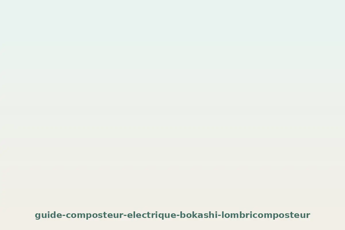 Électrique, bokashi ou lombricomposteur