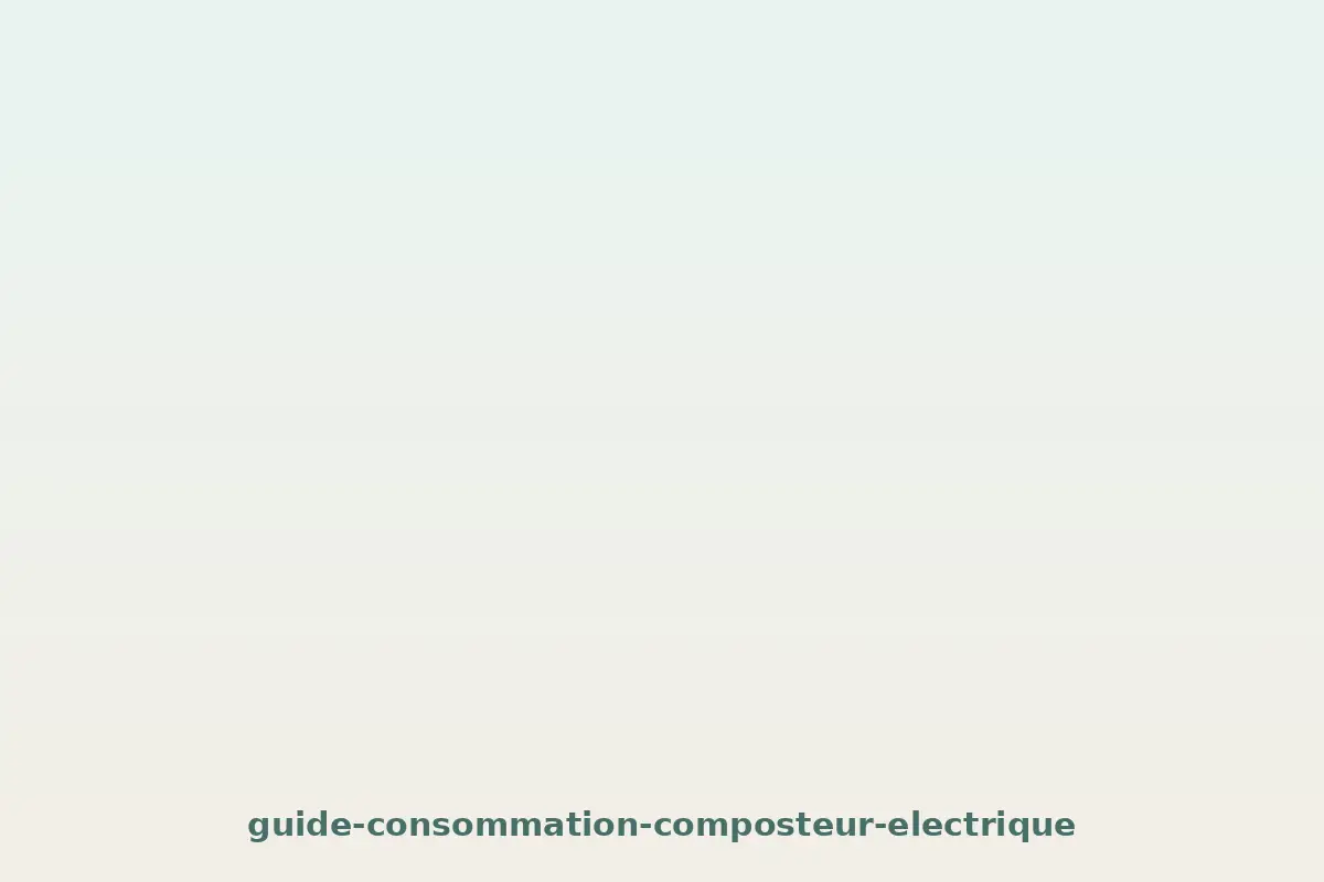 Consommation d'un composteur électrique : le coût réel