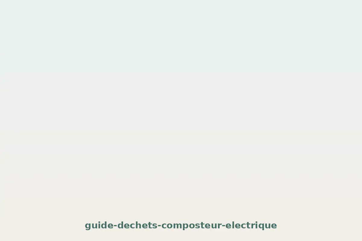 Quels déchets mettre dans un composteur électrique ?