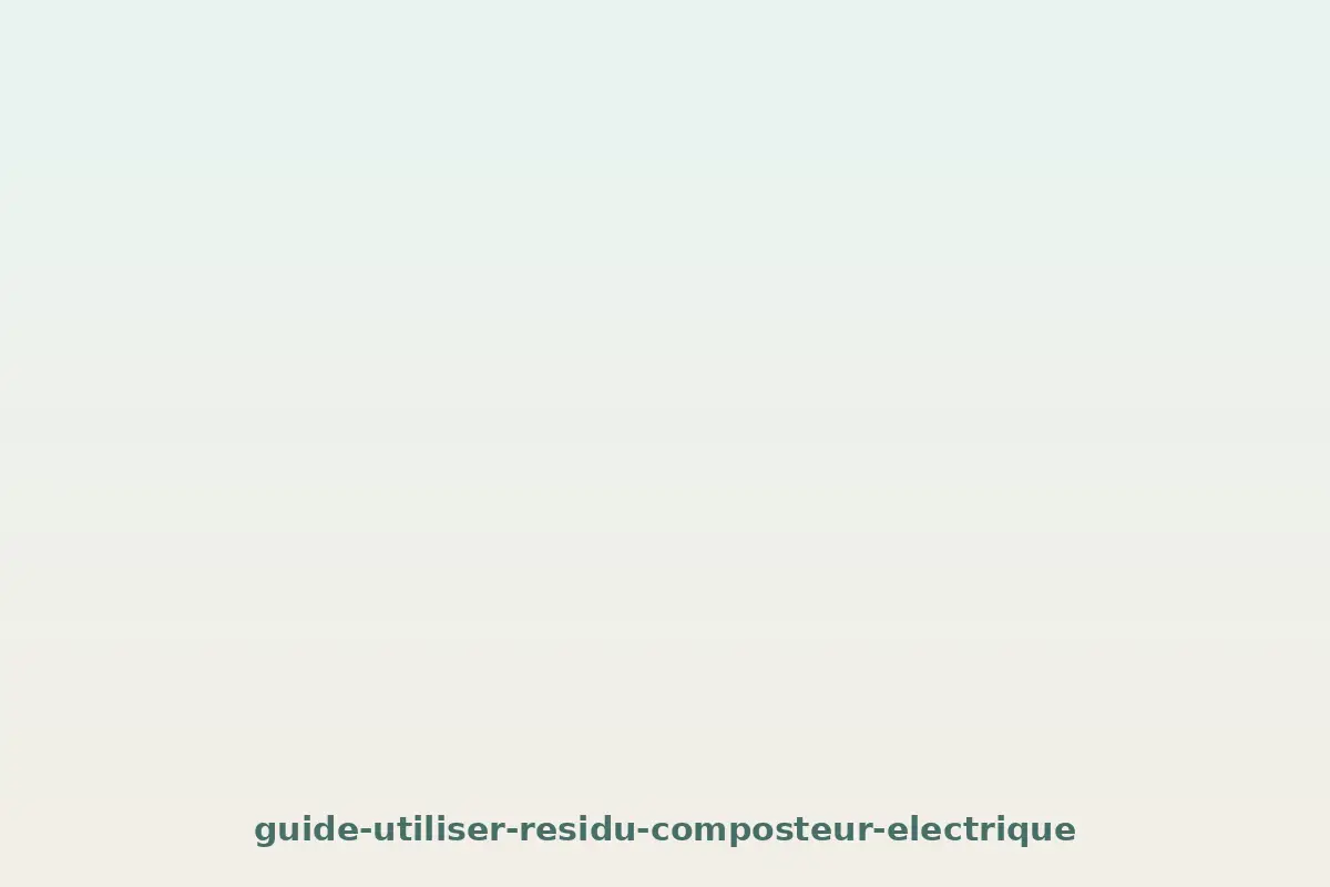 Que faire du résidu ?